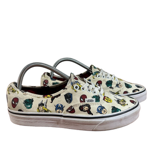 Vans x Authentic Marvel Heads Unisex Shoe Size 9 or 10.5 #416